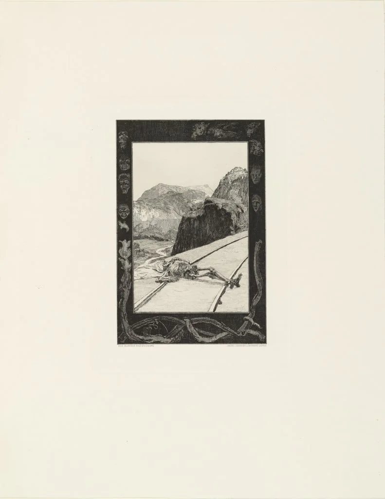 Untitled, by Max Klinger, ink, 1883