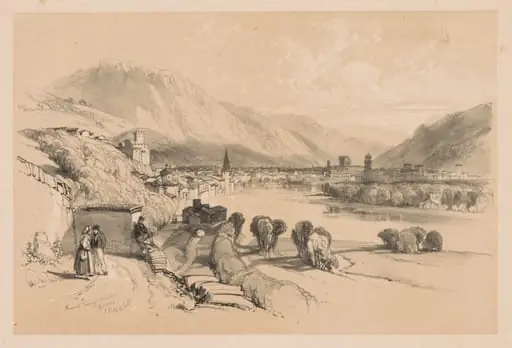Sketches at Home and Abroad: General View of Trento