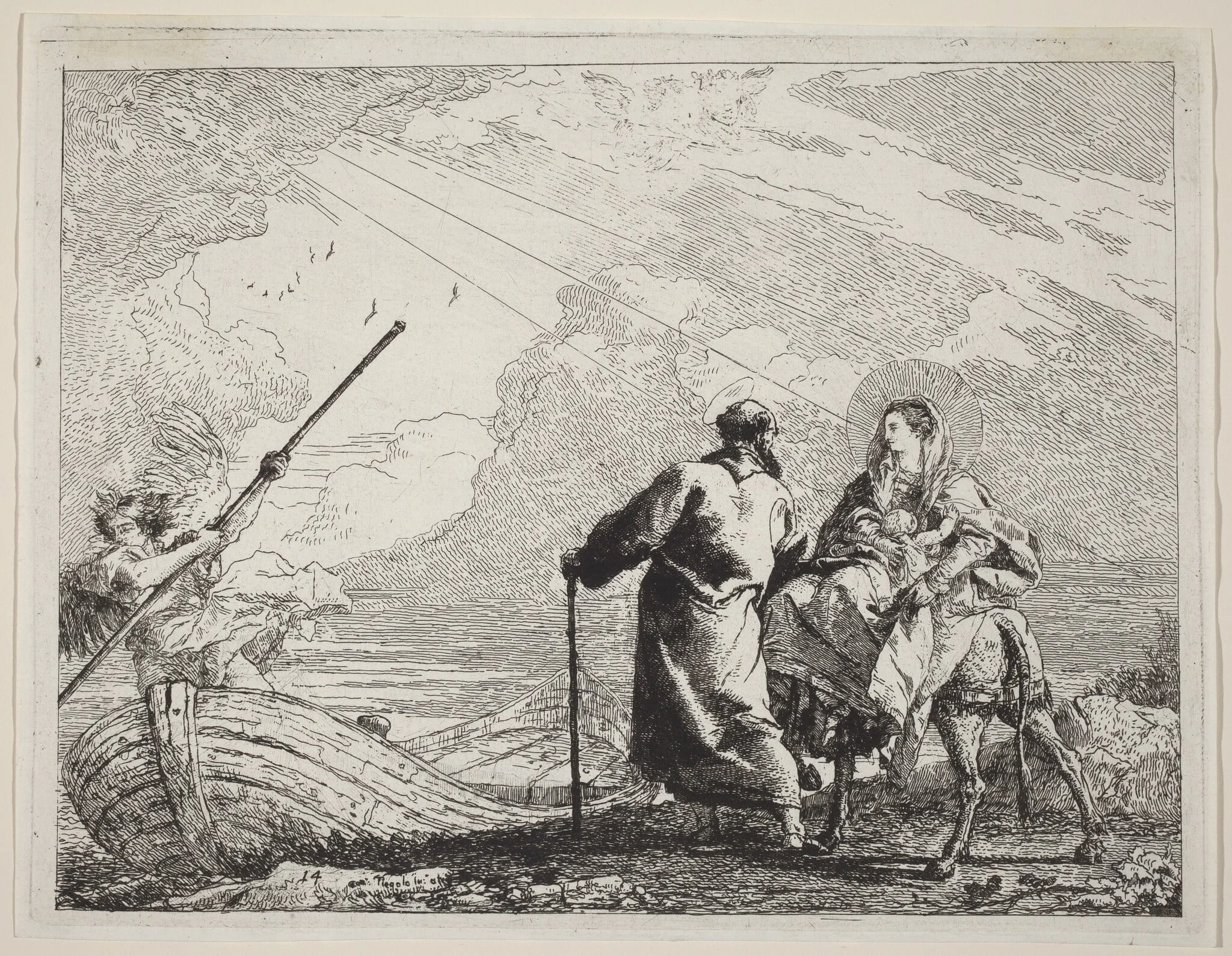 The Holy Family at the Bank of the River
