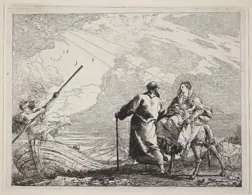 The Holy Family at the Bank of the River