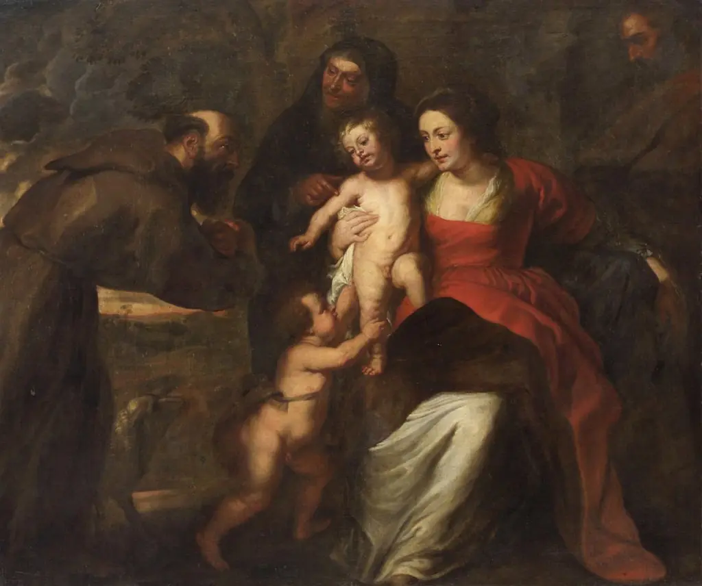 Holy Family with Saint Francis