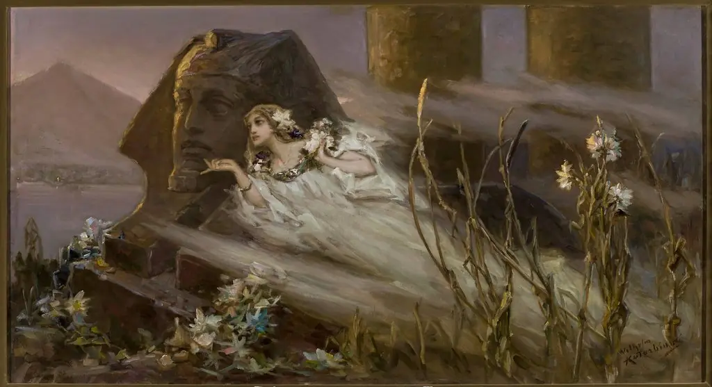 Sphinx and a woman phantom
