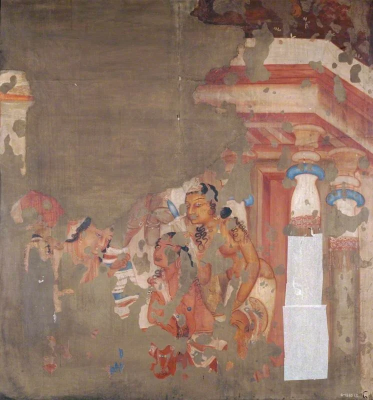 Copy of Painting inside the Caves of Ajanta (cave 1)