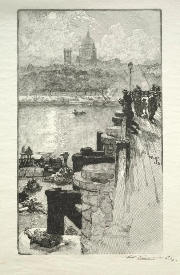 Montagne Ste. Genevieve, by Auguste Lepère, 1890