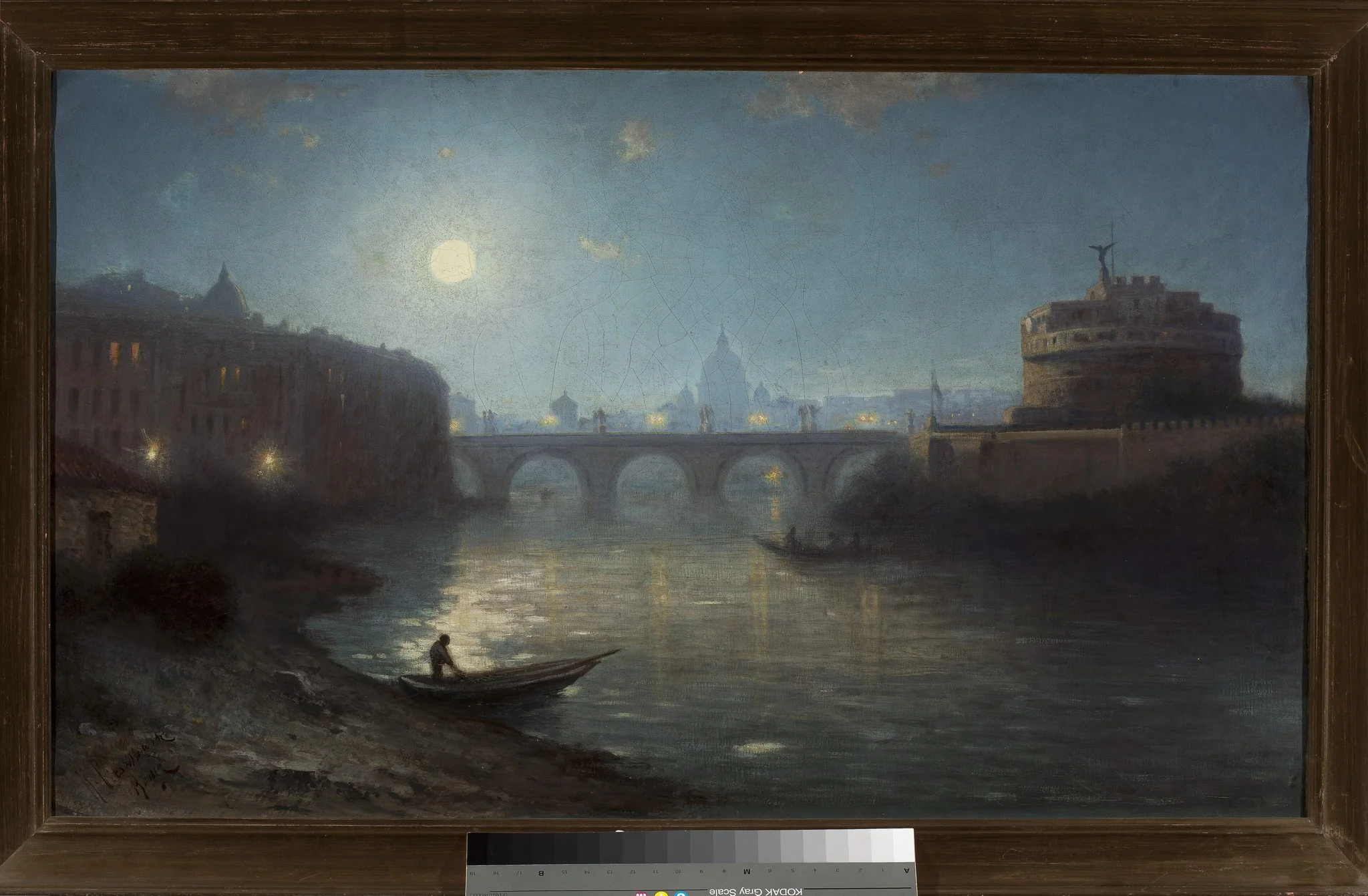 Castel Sant'Angelo in Rome, by Henryk Cieszkowski, oil, 1875