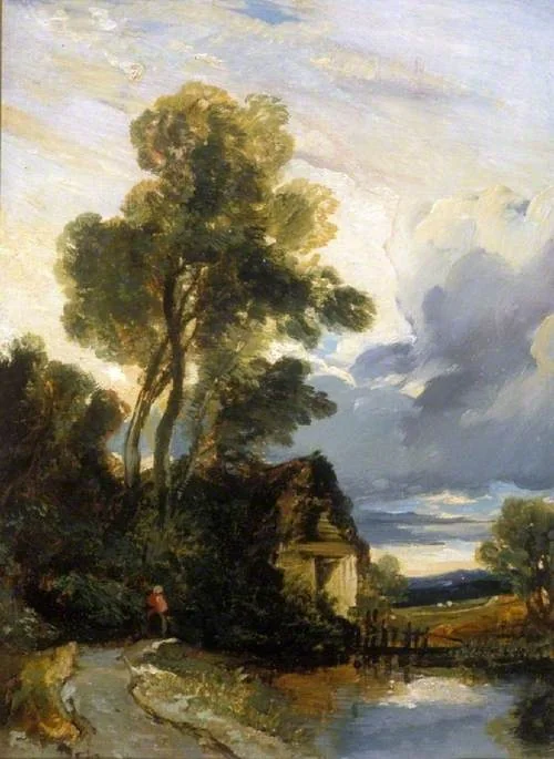 Landscape with a cottage