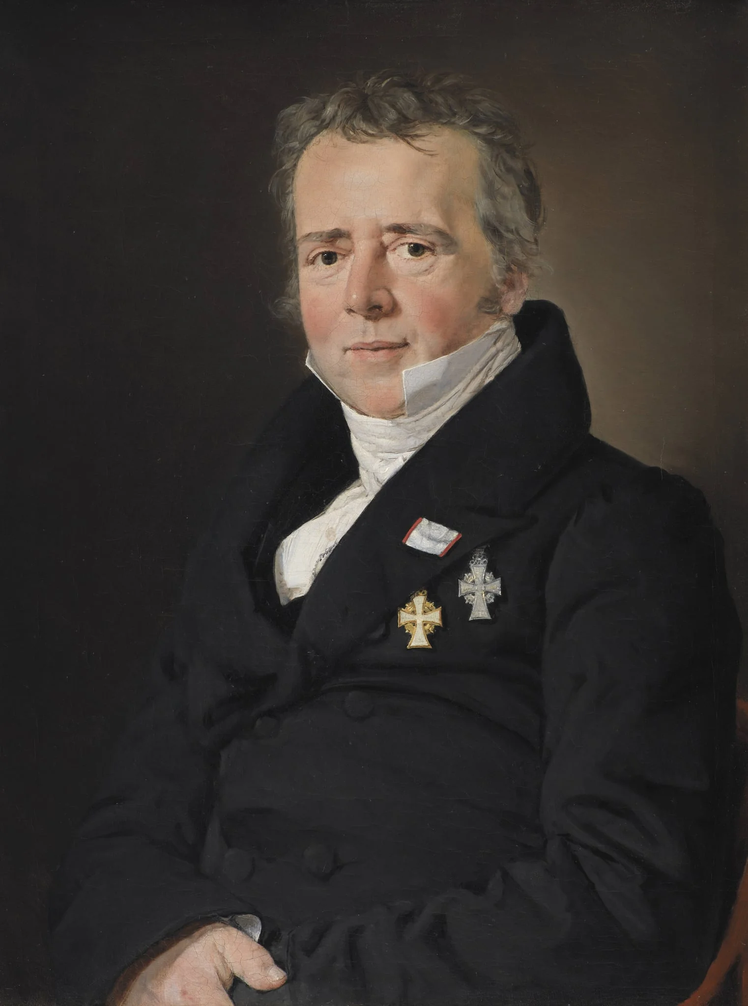 Portrait of the Scientist Hans Christian Ørsted, by Unknown, unspecified, 1832