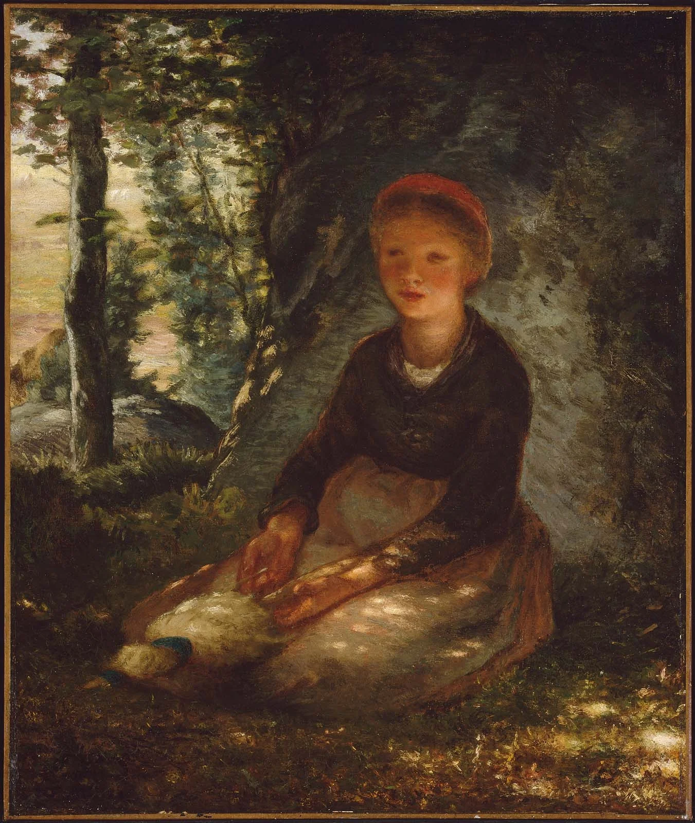 Shepherdess Seated in the Shade