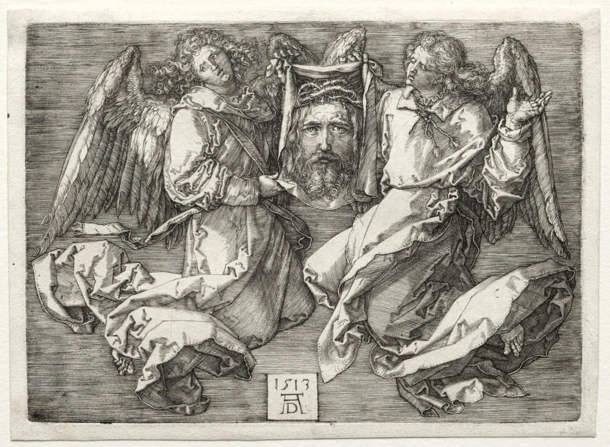 Sudarium Displayed by Two Angels, by Albrecht Dürer, 1513