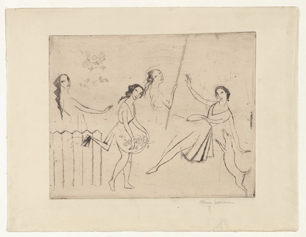 Untitled, by Marie Laurencin, ink, 1912