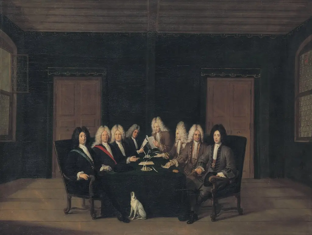 The emissaries of the peace congress of Baden on september 7th, 1714