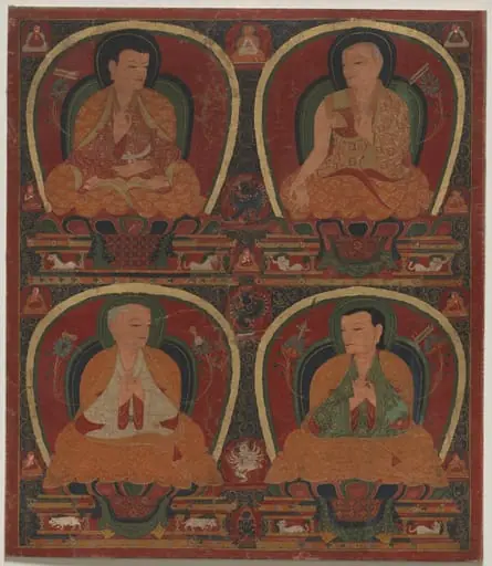Four seated Masters