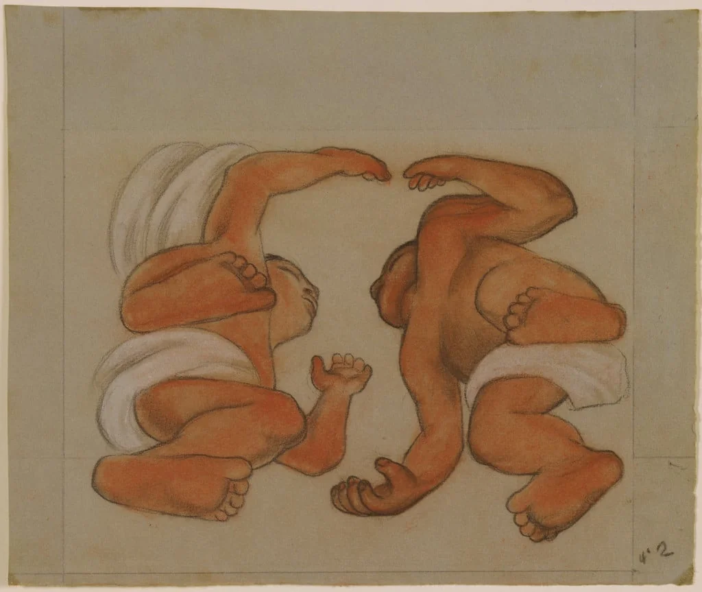 Untitled, by Diego Rivera, graphite, 1925