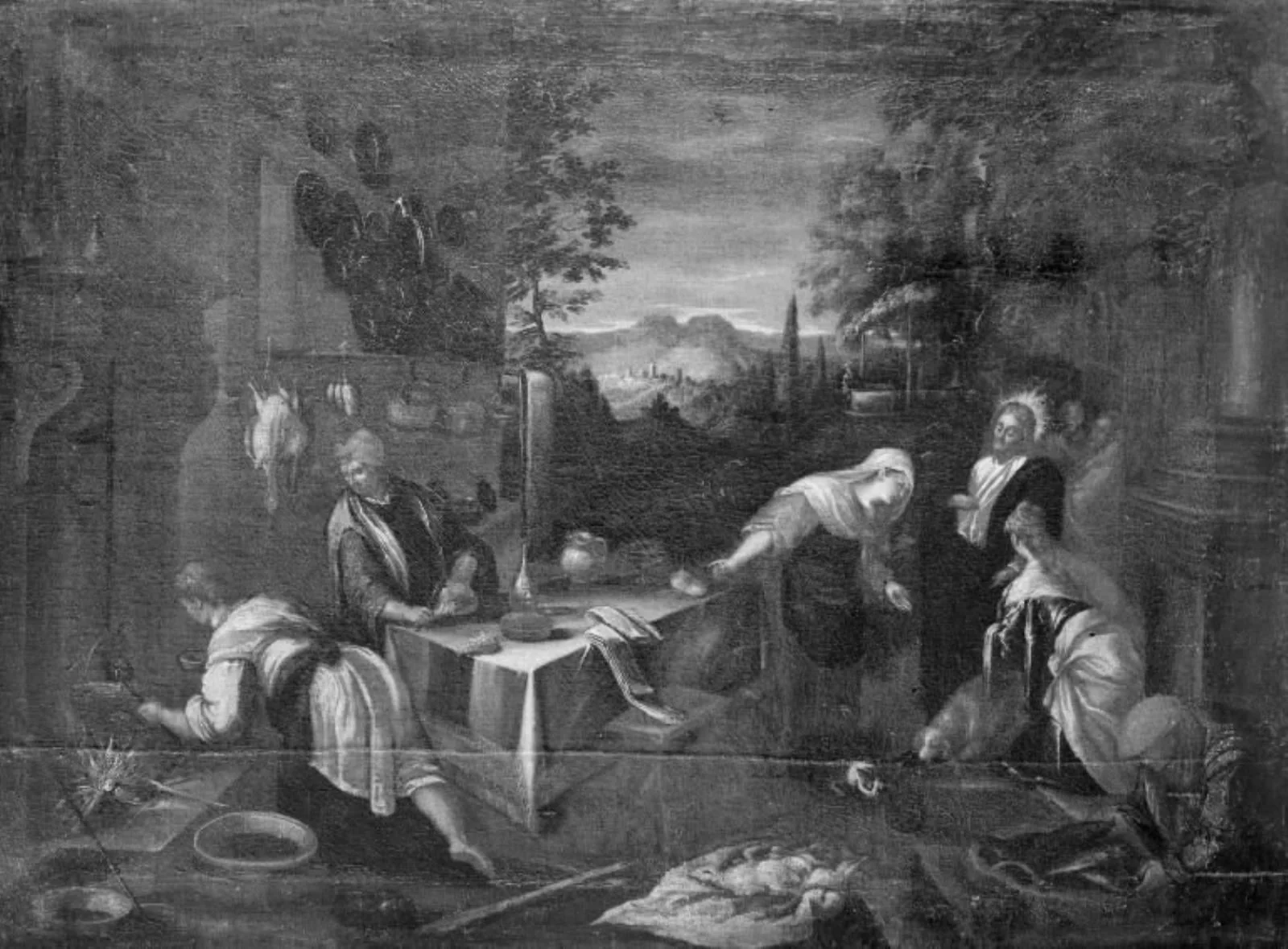 Christ with St Martha and the Virgin Mary, by Unknown, 1750