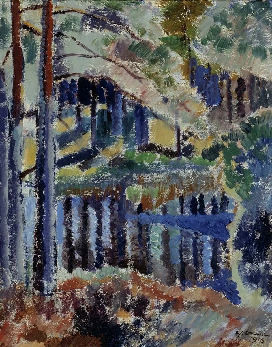 Metsälampi, by Yrjö Ollila, unspecified, 1919