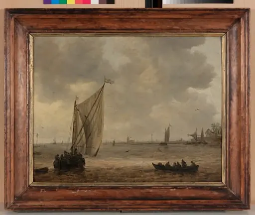 Blick von der alten Maas auf Dordrecht