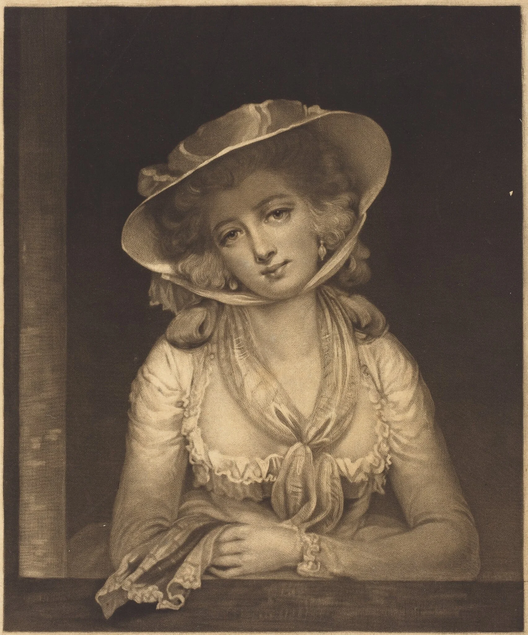 Sophia Western, Fieldings Tom Jones, by John Raphael Smith, ink, 1784
