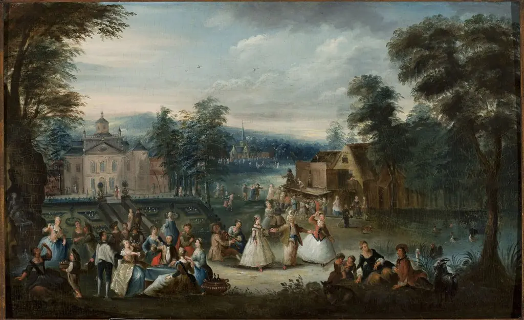 Merry-making in a park