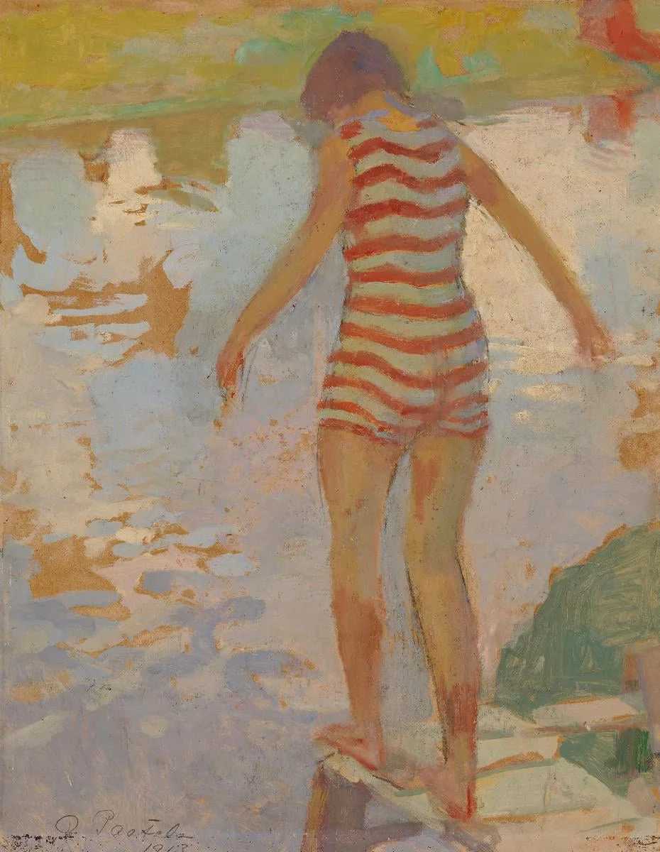Uimarityttö, by Oskari Paatela, unspecified