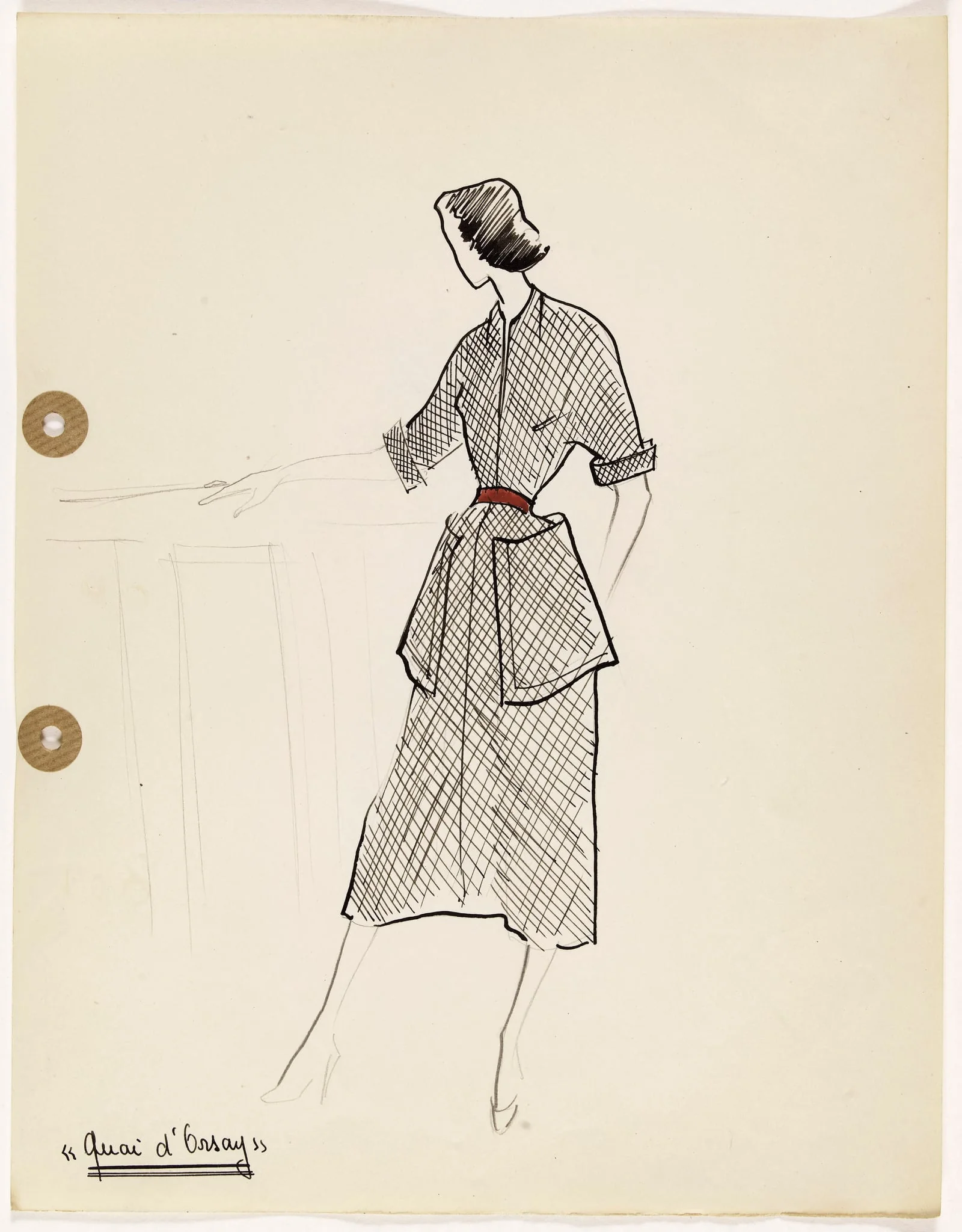 'Quai d'Orsay', by Carven, 1949