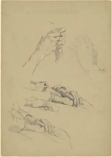 Studies of Hands [recto]