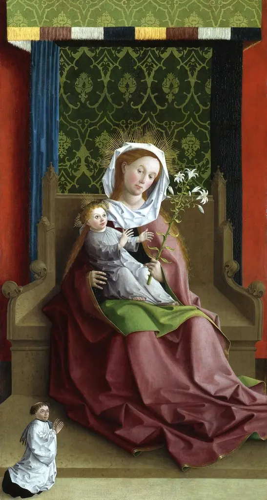 Darmstadt Altarpiece: Virgin and Child Enthroned