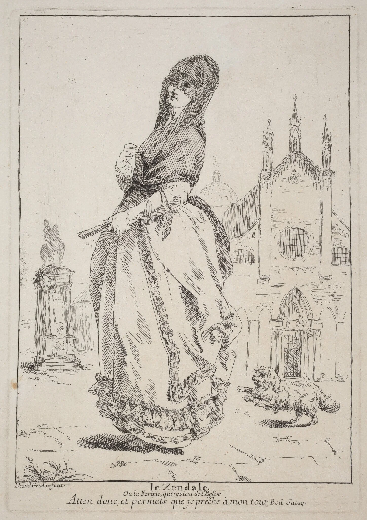 Le Zendale (Woman in a Hood, or the Woman Returning from Church)