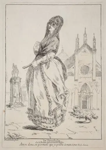 Le Zendale (Woman in a Hood, or the Woman Returning from Church)
