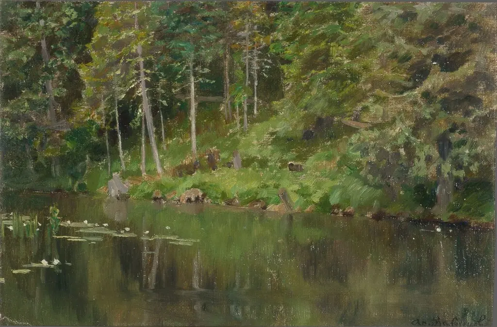 Abramtsevo. Forest shore