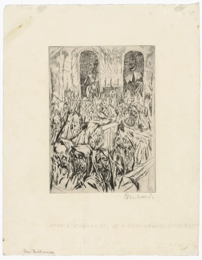 Untitled, by Jakob Steinhardt, ink, 1913