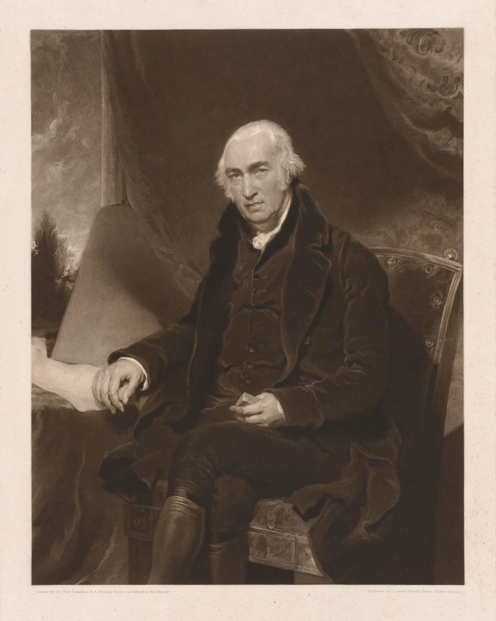 James Watt, by Charles Turner, 1815