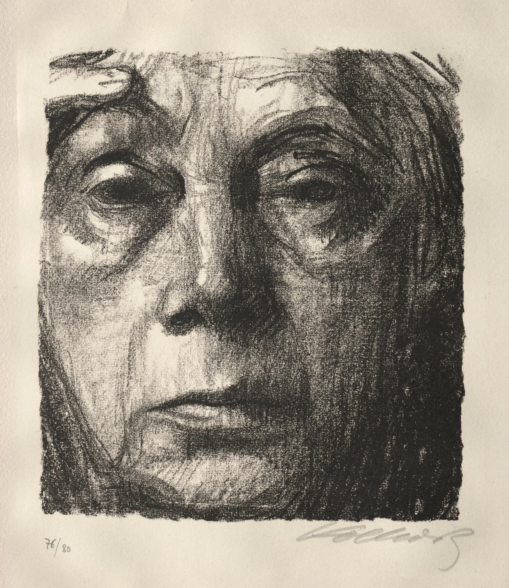 Self-Portrait, by Käthe Kollwitz, 1934