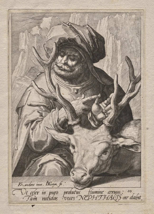Plate 10: Naphtali, by Jacob de Gheyn II, 1589
