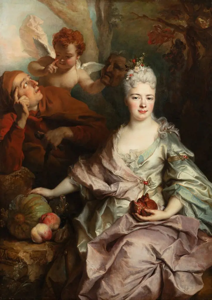 Portrait of a lady as Pomona, traditionally identified as the Marquise de Parabère