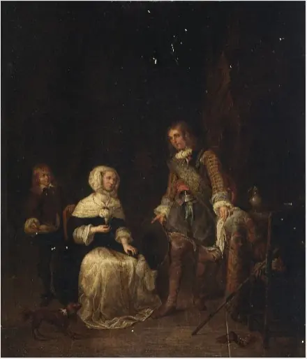A Cavalier and Lady