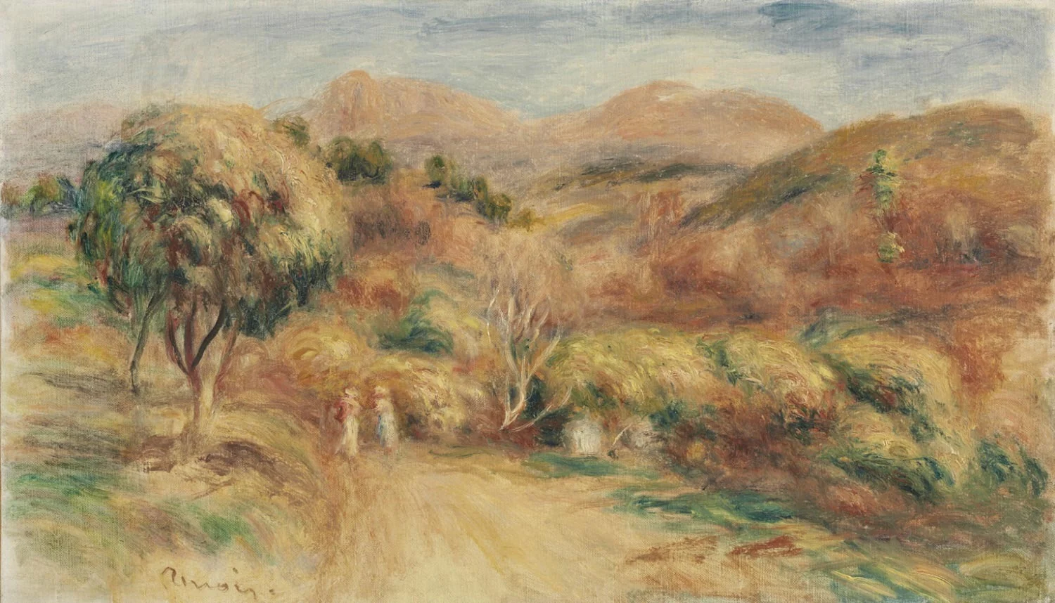 Landscape at Noon, by Auguste Renoir, oil, 1900