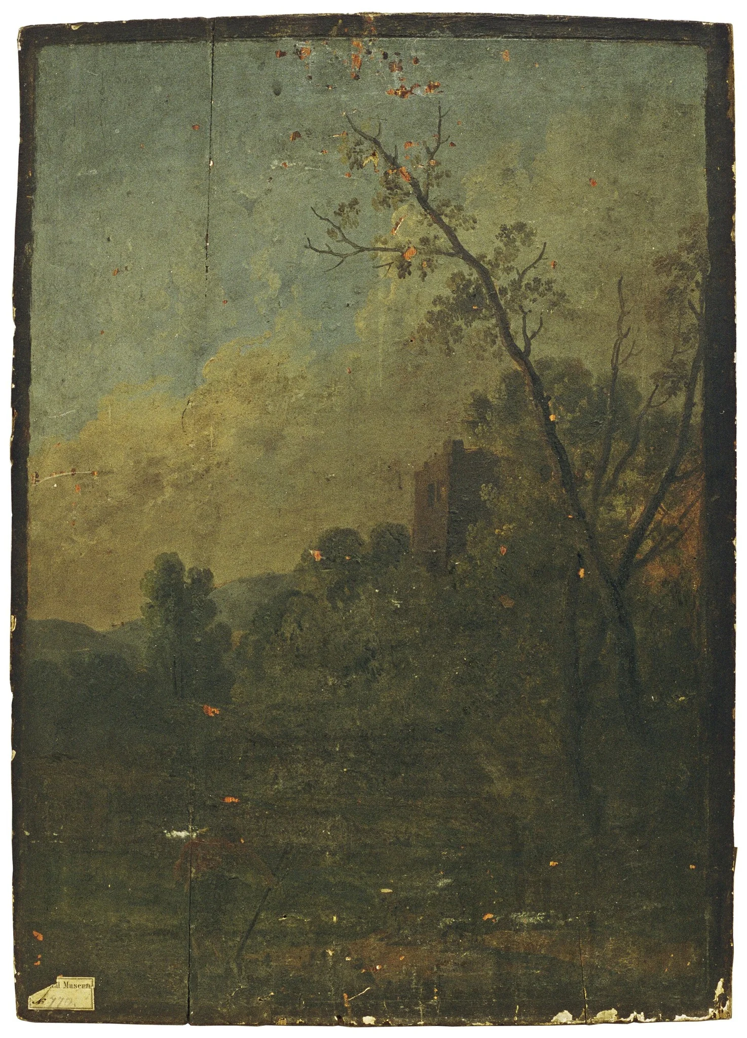 Landskap, by Unknown, oil