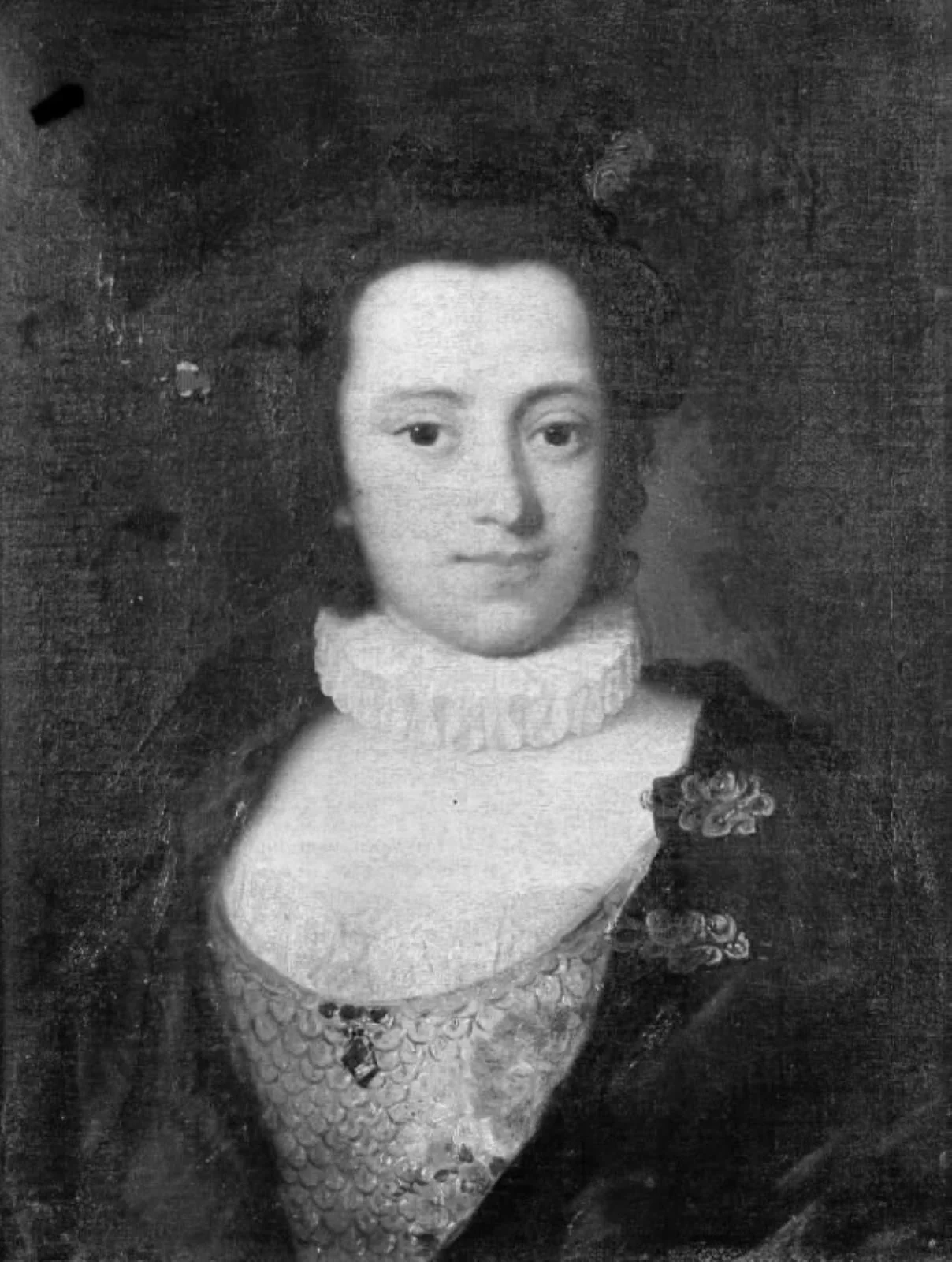 Young Lady, by Unknown, 1736