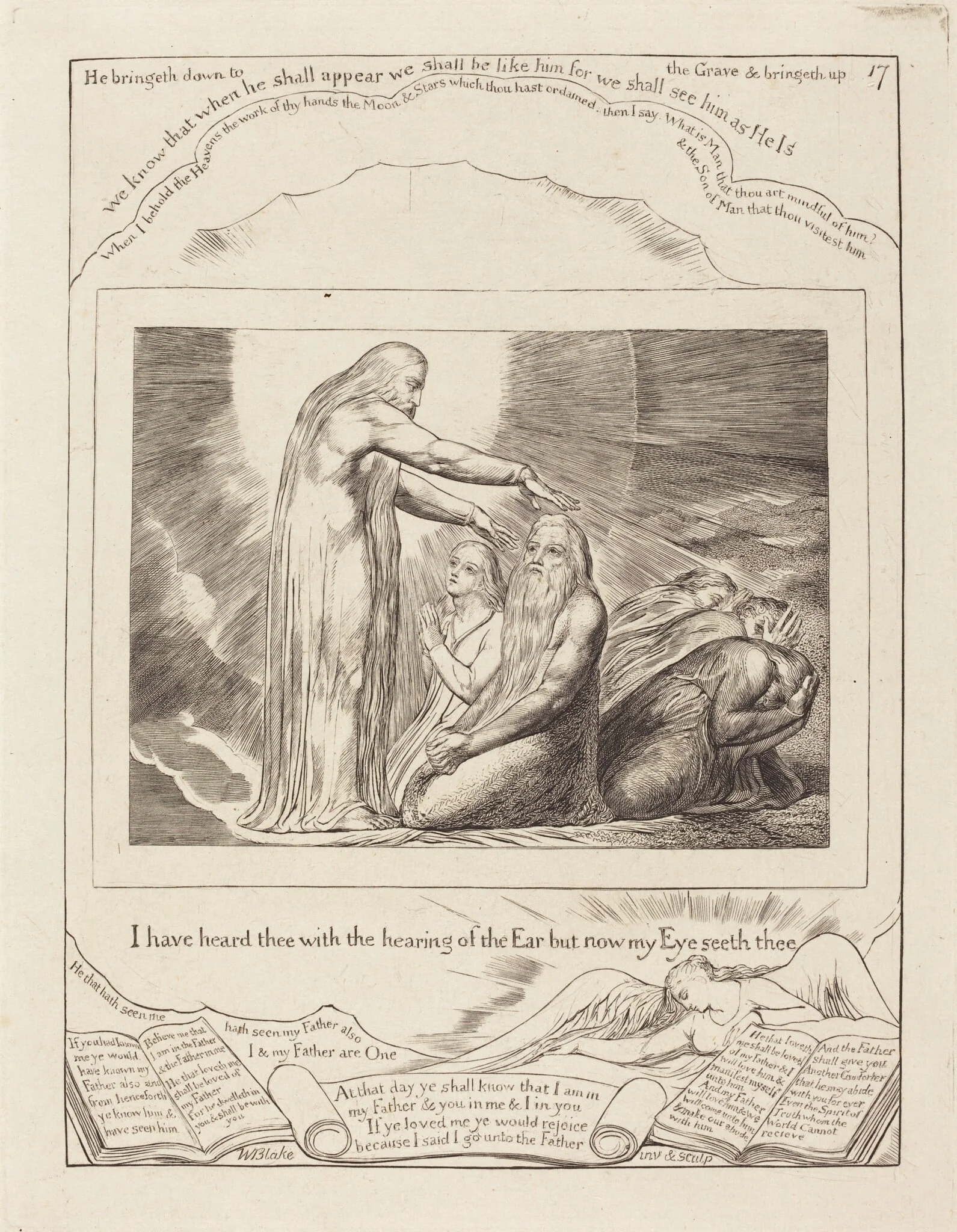 The Vision of God, by William Blake, ink, 1825