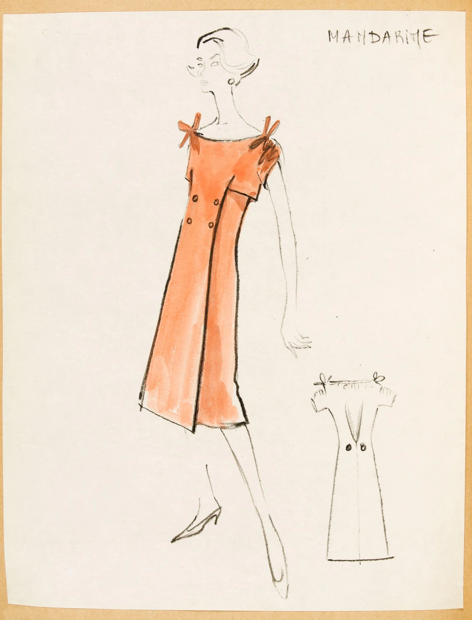 Mandarine, by Marie-Louise Carven, 1957
