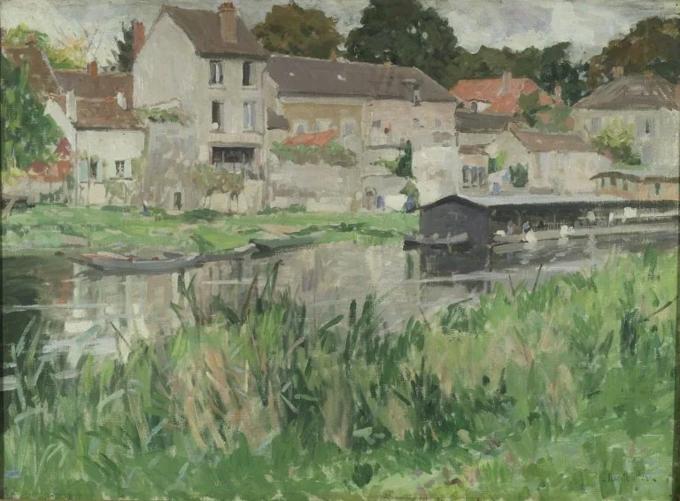 In Stevenson's Moret, by George Oberteuffer, oil, 1920