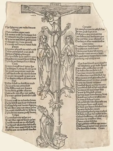 Christ on the Cross with Pope Pius II