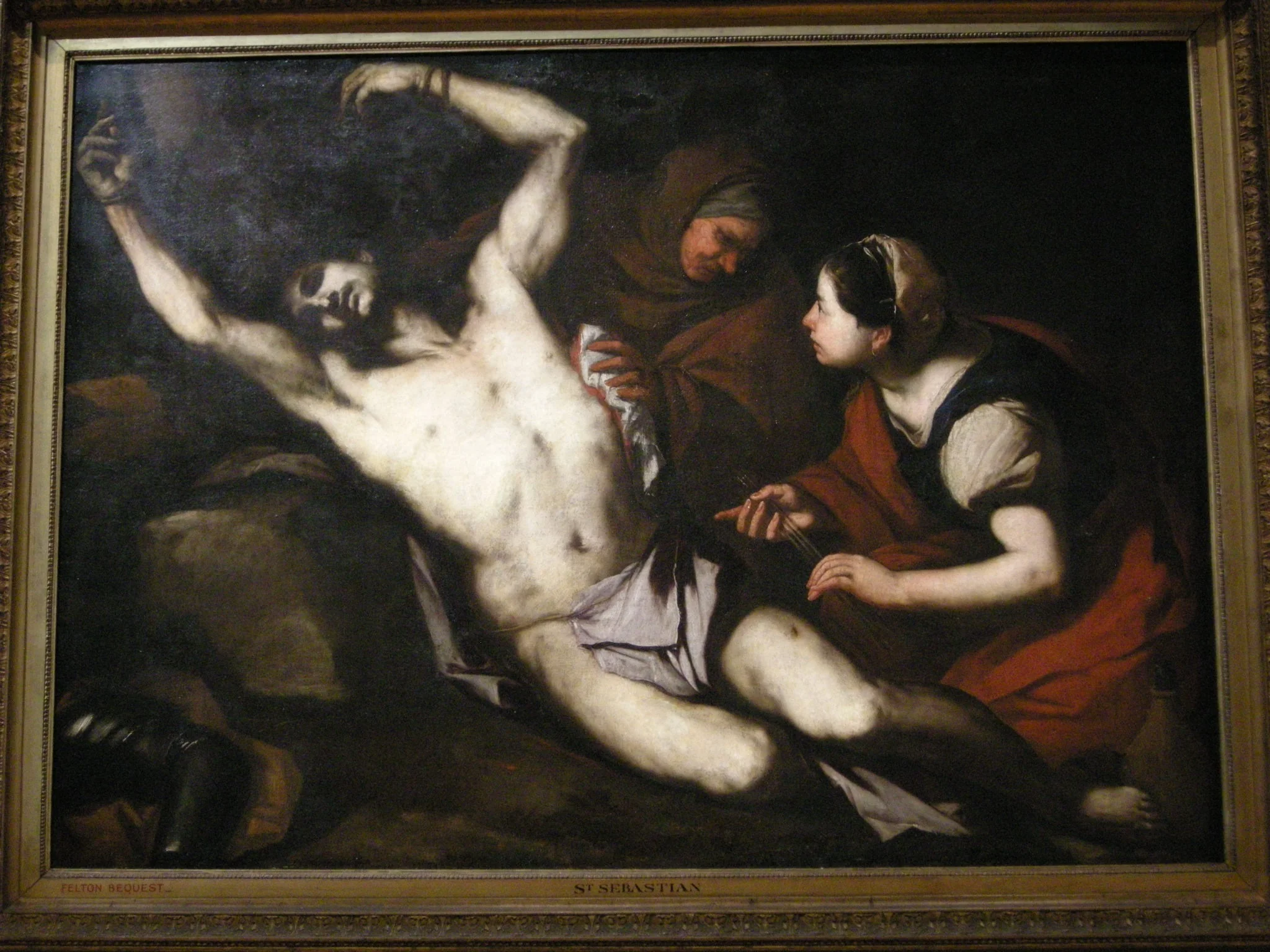 St Sebastian being cured by Irene, by Luca Giordano, oil, 1653