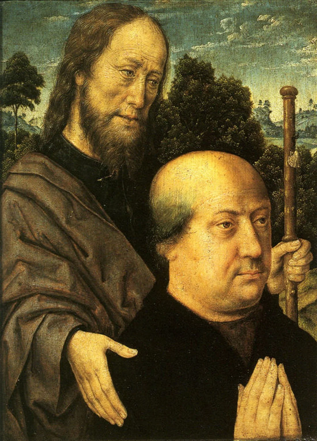 Donator with Saint James, by Aelbrecht Bouts, oil, 1498