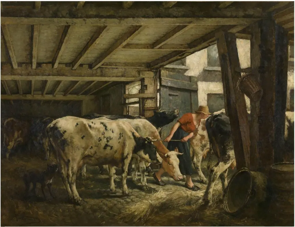 Leaving the barn