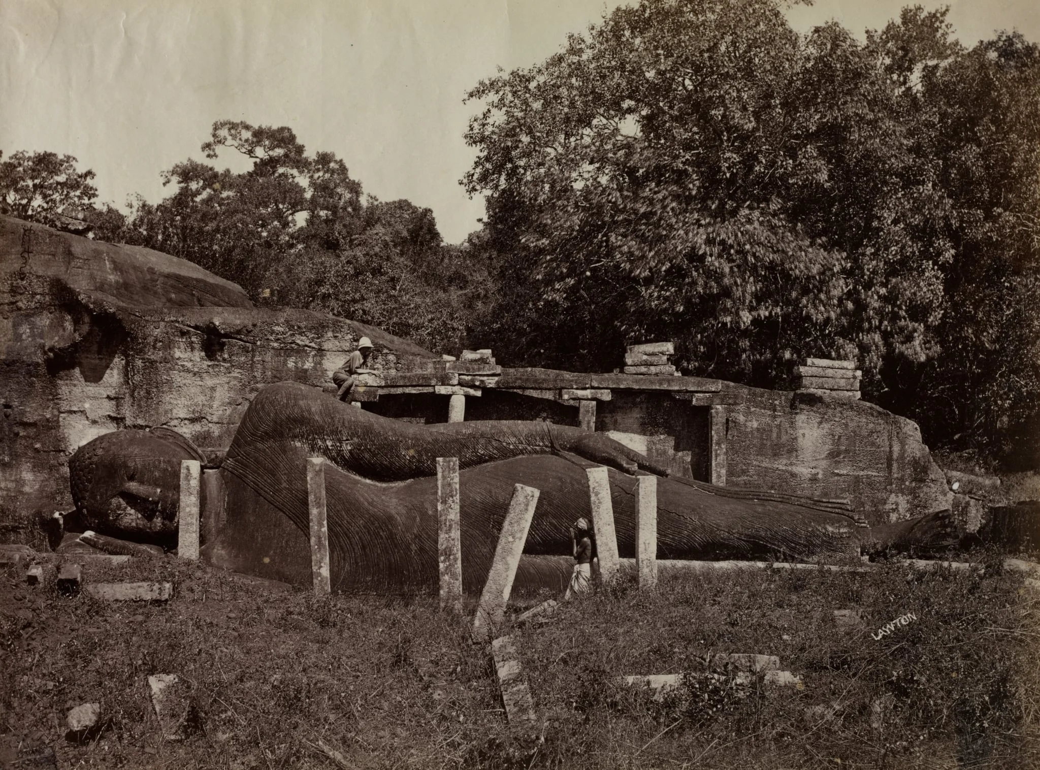 The Paranirvana of Buddha, Gal Vihara, Polonnaruva, Ceylon