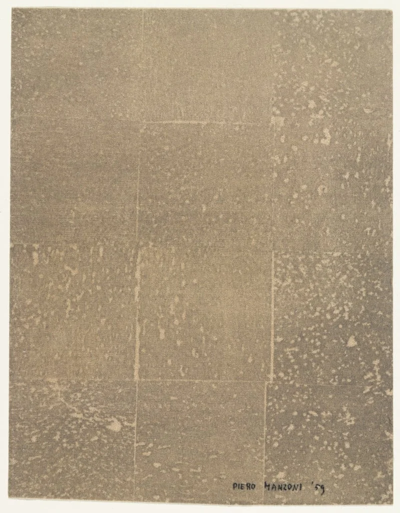 Untitled, by Piero Manzoni, ink, 1959