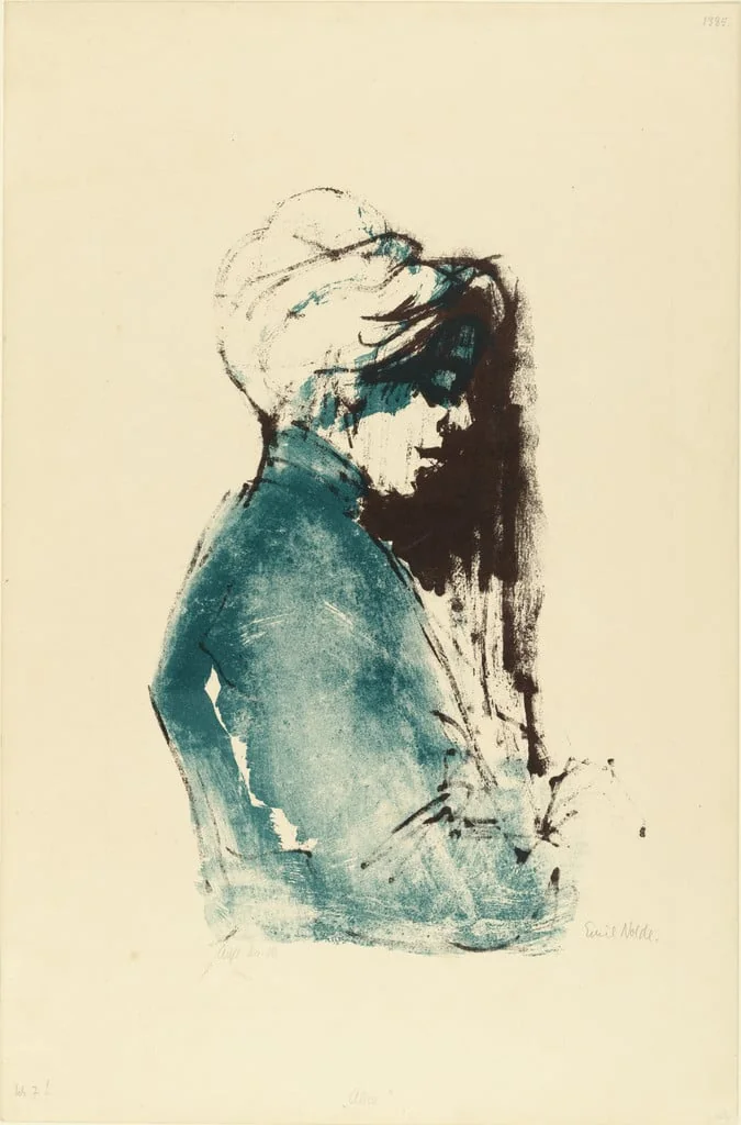Untitled, by Emil Nolde, ink, 1907