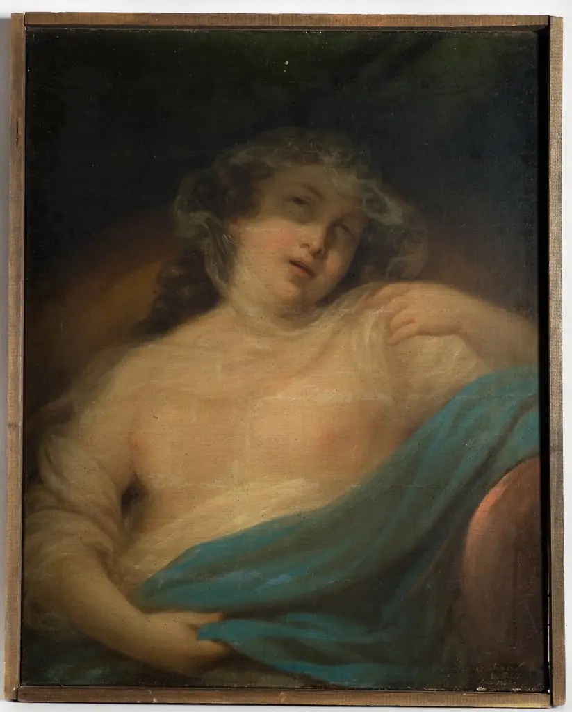 Portrait of a woman with a tilted head