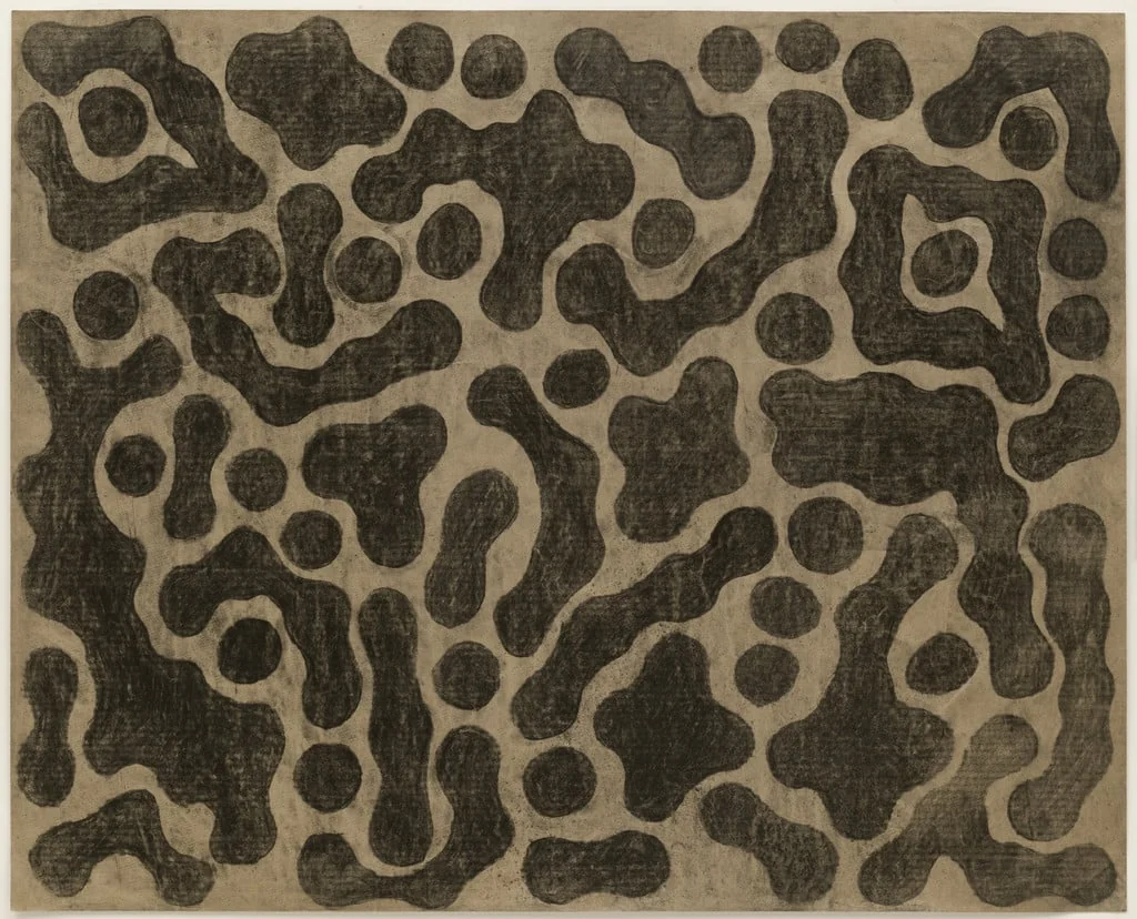 Untitled, by Tony Smith, charcoal, 1954
